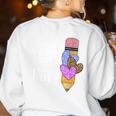 Being A Substitute Teacher Substitute Teaching Women's Sweatshirt Back Print White Being A Substitute Teacher Substitute Teaching Women's Sweatshirt Back Print White