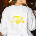 Super 2nd Grade Teacher Hero Women's Sweatshirt Back Print White Super 2nd Grade Teacher Hero Women's Sweatshirt Back Print White