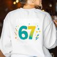 I Survived 67 Days Of School Teachers Students Meme Women's Sweatshirt Back Print White I Survived 67 Days Of School Teachers Students Meme Women's Sweatshirt Back Print White