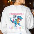 T Rex Dinosaur Unicorn Teachers Are Like Unicornasaurus Rex Women's Sweatshirt Back Print White T Rex Dinosaur Unicorn Teachers Are Like Unicornasaurus Rex Women's Sweatshirt Back Print White