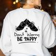 Tap Dancer Tap Dancing Shoes Tap Dance Teacher Women's Sweatshirt Back Print White Tap Dancer Tap Dancing Shoes Tap Dance Teacher Women's Sweatshirt Back Print White