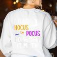 I Teach Hocus Pocus Some Call It Math Teacher Women's Sweatshirt Back Print White I Teach Hocus Pocus Some Call It Math Teacher Women's Sweatshirt Back Print White