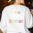 I Teach What's Your Superpower Teacher Teaching For Men Women Women's Sweatshirt Back Print White I Teach What's Your Superpower Teacher Teaching For Men Women Women's Sweatshirt Back Print White