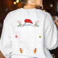 Teacher 67 Christmas Six Seven 6-7 For Men Women Humor Women's Sweatshirt Back Print White Teacher 67 Christmas Six Seven 6-7 For Men Women Humor Women's Sweatshirt Back Print White