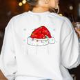 Teacher Aide Christmas Women Family Matching Group Xmas Women's Sweatshirt Back Print White Teacher Aide Christmas Women Family Matching Group Xmas Women's Sweatshirt Back Print White