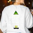 Teacher Christmas Teaching Is My Favorite Women's Sweatshirt Back Print White Teacher Christmas Teaching Is My Favorite Women's Sweatshirt Back Print White