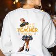 This Is My Teacher Costume Halloween Family Matching Group For Men Women Women's Sweatshirt Back Print White This Is My Teacher Costume Halloween Family Matching Group For Men Women Women's Sweatshirt Back Print White