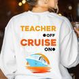 Teacher Cruise Shirt Cruise Mode Men Women Women's Sweatshirt Back Print White Teacher Cruise Shirt Cruise Mode Men Women Women's Sweatshirt Back Print White