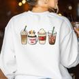 Teacher Fuel Coffee Teacher Mug Latte Iced Coffee Fall Women's Sweatshirt Back Print White Teacher Fuel Coffee Teacher Mug Latte Iced Coffee Fall Women's Sweatshirt Back Print White