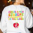 Teacher Pregnancy Announcement Clothing Expecting Teacher X-Small Women's Sweatshirt Back Print White Teacher Pregnancy Announcement Clothing Expecting Teacher X-Small Women's Sweatshirt Back Print White