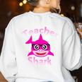 Teacher Shark Female Teacher Women's Sweatshirt Back Print White Teacher Shark Female Teacher Women's Sweatshirt Back Print White