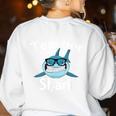 Teacher Shark Teacher For Men Women Women's Sweatshirt Back Print White