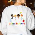 Teacher Shirt I Love My Job For All The Little Reasons Women's Sweatshirt Back Print White Teacher Shirt I Love My Job For All The Little Reasons Women's Sweatshirt Back Print White
