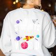 Teacher Tee My Students Are Out Of This World Space Women's Sweatshirt Back Print White Teacher Tee My Students Are Out Of This World Space Women's Sweatshirt Back Print White