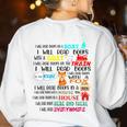 Teacher I Will Read Book On Boat Kids Women Bookworm Women's Sweatshirt Back Print White