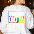 Teacher's Assistant Straight Outta Energy Teaching Tie Dye For Men Women Women's Sweatshirt Back Print White Teacher's Assistant Straight Outta Energy Teaching Tie Dye For Men Women Women's Sweatshirt Back Print White