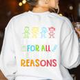 Teachers I Love My Job For All The Little Reasons Teacher Women's Sweatshirt Back Print White Teachers I Love My Job For All The Little Reasons Teacher Women's Sweatshirt Back Print White