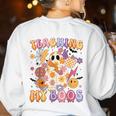 Teaching My Boos Ghost Halloween Costumes Teacher Men Women Women's Sweatshirt Back Print White Teaching My Boos Ghost Halloween Costumes Teacher Men Women Women's Sweatshirt Back Print White