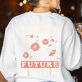 Teaching Future Artists For Art Teachers And Lovers For Men Women Girls Kids Women's Sweatshirt Back Print White Teaching Future Artists For Art Teachers And Lovers For Men Women Girls Kids Women's Sweatshirt Back Print White