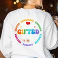 Team Ed Education Teacher Appreciation Back To School Women's Sweatshirt Back Print White Team Ed Education Teacher Appreciation Back To School Women's Sweatshirt Back Print White