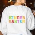Team Kindergarten Shirt Boy Girl Teacher Graduation Women's Sweatshirt Back Print White