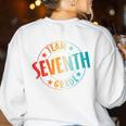 Team Seventh Grade Teacher Student Back To School 7th Grade Women's Sweatshirt Back Print White Team Seventh Grade Teacher Student Back To School 7th Grade Women's Sweatshirt Back Print White
