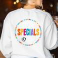 TEAM Specials Teacher TRIBE Squad Back To Primary School Women's Sweatshirt Back Print White TEAM Specials Teacher TRIBE Squad Back To Primary School Women's Sweatshirt Back Print White