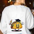 Test Day Teacher Shirt Motivational Testing Day Taco Testing Women's Sweatshirt Back Print White
