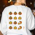 Thanksgiving Order Of Operations Thanksgiving Math Teacher Women's Sweatshirt Back Print White Thanksgiving Order Of Operations Thanksgiving Math Teacher Women's Sweatshirt Back Print White