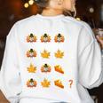 Thanksgiving Order Of Operations Quiz Math Teacher Life Women's Sweatshirt Back Print White Thanksgiving Order Of Operations Quiz Math Teacher Life Women's Sweatshirt Back Print White