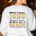 Third Grade Dream Team Back To School 3rd Grade Teacher Women's Sweatshirt Back Print White