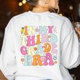 In My Third Grade Era 3rd Grade Era Teacher Back To School Women's Sweatshirt Back Print White