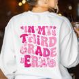 In My Third Grade Era Teachers Women Back To School Girls Women's Sweatshirt Back Print White
