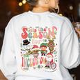 Tis The Season For Inclusion Christmas Sped Teacher Women's Sweatshirt Back Print White Tis The Season For Inclusion Christmas Sped Teacher Women's Sweatshirt Back Print White