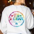 TK & Kinder Dream Team Transitional Kindergarten Teacher Women's Sweatshirt Back Print White TK & Kinder Dream Team Transitional Kindergarten Teacher Women's Sweatshirt Back Print White