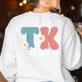 TK Team Back To School Teachers Students Team TK Women's Sweatshirt Back Print White TK Team Back To School Teachers Students Team TK Women's Sweatshirt Back Print White