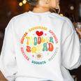Toddler Squad Pre-K Teacher Pre School Back To School Women's Sweatshirt Back Print White Toddler Squad Pre-K Teacher Pre School Back To School Women's Sweatshirt Back Print White