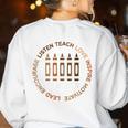 History Teacher Teach Love African American Men Women Women's Sweatshirt Back Print White