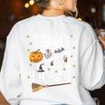 Trig Or Treat Shirt Halloween Math Teacher School College Men Women Kids Women's Sweatshirt Back Print White