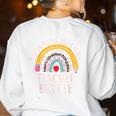 Twinning With My Teacher Bestie Spirit Week Girls Day Kids Women's Sweatshirt Back Print White Twinning With My Teacher Bestie Spirit Week Girls Day Kids Women's Sweatshirt Back Print White