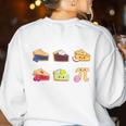 Types Of Pie Pi Day Math Teacher Geek 314 Math Pun Women's Sweatshirt Back Print White Types Of Pie Pi Day Math Teacher Geek 314 Math Pun Women's Sweatshirt Back Print White