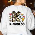 Unity Day Design Kindness Orange Teacher Kids Be Kind Women's Sweatshirt Back Print White Unity Day Design Kindness Orange Teacher Kids Be Kind Women's Sweatshirt Back Print White