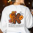 Unity Day Shirt Kindness Orange Teacher Kids Be Kind Women's Sweatshirt Back Print White Unity Day Shirt Kindness Orange Teacher Kids Be Kind Women's Sweatshirt Back Print White