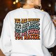 Unity Day Tee Orange Women Teacher You Matter Orange Be Kind Women's Sweatshirt Back Print White