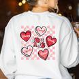 Valentine You Are Loved Worthy Enough Candy Heart Teacher For Men Women Girls Kids Women's Sweatshirt Back Print White Valentine You Are Loved Worthy Enough Candy Heart Teacher For Men Women Girls Kids Women's Sweatshirt Back Print White