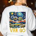 Van Go Vanlife Accessories Artist Art Teacher Women's Sweatshirt Back Print White Van Go Vanlife Accessories Artist Art Teacher Women's Sweatshirt Back Print White