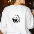 Vintage Halloween Teacher Women Reading Read More Books Women's Sweatshirt Back Print White Vintage Halloween Teacher Women Reading Read More Books Women's Sweatshirt Back Print White