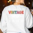 Vintage Teacher Knows More Than She Says Outfit Definition Women's Sweatshirt Back Print White