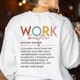Vintage Work Bestie Definition Teachers Nurses Boss Women Women's Sweatshirt Back Print White Vintage Work Bestie Definition Teachers Nurses Boss Women Women's Sweatshirt Back Print White