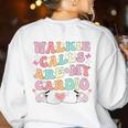 Walkie Calls Are My Cardio Special Education Teacher School Women's Sweatshirt Back Print White